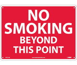 NMC M721 No Smoking Beyond This Point Sign