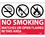 NMC 10" X 14" Vinyl Safety Identification Sign, No Smoking Matches Or Open, Price/each