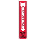 NMC M723 Extinguisher Do Not Block Sign - Bilingual