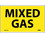 NMC M727AP Mixed Gas Laminated Label, Adhesive Backed Vinyl, 3" x 5", Price/5/ package