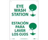 NMC M736 Eye Wash Station Sign - Bilingual