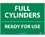 NMC 10" X 14" Vinyl Safety Identification Sign, Full Cylinders Ready For Use, Price/each