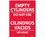 NMC 10" X 14" Vinyl Safety Identification Sign, Empty Cylinders Do Not Use, Price/each