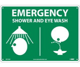 NMC M752 Emergency Shower And Eye Wash Sign