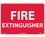 NMC 10" X 14" Vinyl Safety Identification Sign, Fire Extinguisher, Price/each