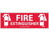 NMC M774LBL Graphic Fire Extinguisher Graphic Label, Adhesive Backed Vinyl, 4