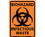 NMC 10" X 14" Vinyl Safety Identification Sign, Biohazard Infectious Waste, Price/each