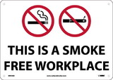 NMC M954 This Is A Smokefree Workplace Sign