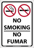 NMC M956 No Smoking Bilingual Sign