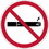 NMC M959C Electronic Cigarettes Not Permitted Window Sign, Adhesive Backed Vinyl, 6" x 6", Price/each