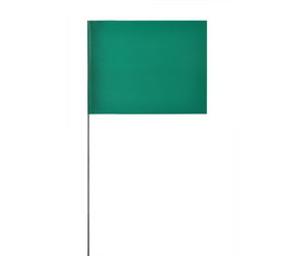 NMC MF21G Marking Flag Green, PLASTIC, 4" x 5"