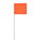 NMC MF21OGLO Marking Flag Orange Glo, PLASTIC, 4" x 5", Price/1000/ package
