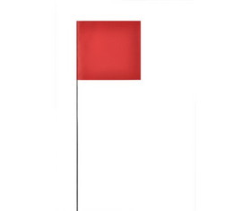 NMC MF21R Marking Flag Red, PLASTIC, 4" x 5"
