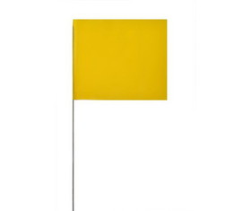 NMC MF21Y Marking Flag Yellow, PLASTIC, 4" x 5"