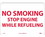 NMC 10" X 14" Vinyl Safety Identification Sign, No Smoking Stop Engine While Refueling, Price/each