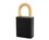 NMC MP1105BLK Black 1 Anodized Alum Lock Keyed Differently, METAL, 1.1" x 2.1", Price/each