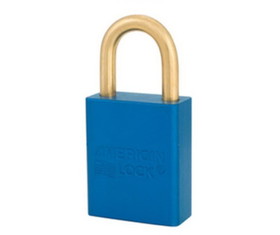 NMC MP1105BLU Blue 1 Anodized Alum Lock Keyed Differently, METAL, 1.1" x 2.1"