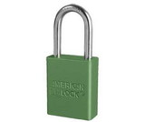 NMC MP1105GRN Green 1 Anodized Alum Lock Keyed Differently, METAL, 1.1