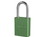 NMC MP1105GRN Green 1 Anodized Alum Lock Keyed Differently, METAL, 1.1" x 2.1", Price/each
