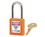 NMC MP1105KS6ORJ Orange 1 Anodized Alum Lock Keyed Differently 6/Set, METAL, 4" x 1.5", Price/6/ package