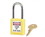 NMC MP1105KS6YLW Yellow 1 Anodized  Alum Lock Keyed Differently 6/Set, METAL, 4" x 1.5", Price/6/ package