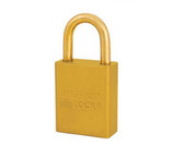 NMC MP1105YLW Yellow 1 Anodized  Alum Lock Keyed Alike, METAL, 1.1