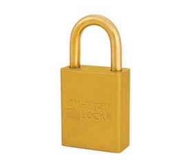 NMC MP1105YLW Yellow 1 Anodized  Alum Lock Keyed Alike, METAL, 1.1" x 2.1"