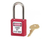 NMC MP1106KS6RED Red 1.5 Anodized  Alum Lock Keyed Alike 6/Set, METAL, 1.1