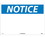 NMC 14" X 20" Plastic Safety Identification Sign, Notice (Blank), Price/each
