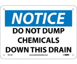 NMC N212 Notice Do Not Dump Chemicals Sign