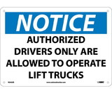 NMC N245 Authorized Drivers Only Are.. Sign