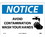 NMC 10" X 14" Vinyl Safety Identification Sign, Avoid Contamination Wash Yo.., Price/each