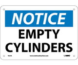 NMC N24 Notice Empty Cylinders Sign