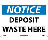 NMC N255 Deposit Waste Here Sign