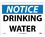 NMC 10" X 14" Vinyl Safety Identification Sign, Drinking Water, Price/each