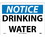 NMC 10" X 14" Vinyl Safety Identification Sign, Drinking Water, Price/each