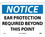 NMC 10" X 14" Vinyl Safety Identification Sign, Ear Protection Required Bey.., Price/each