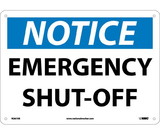 NMC N267 Notice Emergency Shut-Off Sign