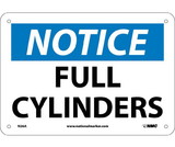 NMC N26 Notice Full Cylinders Sign