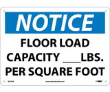 NMC N274 Floor Load Capacity ___Lbs.. Sign