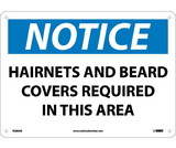 NMC N280 Notice Hairnets And Beard Covers Required Sign