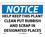 NMC 10" X 14" Vinyl Safety Identification Sign, Help Keep This Plant Clean.., Price/each