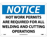 NMC N288 Notice Work Permits Are Required Sign