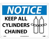 NMC N289 Notice Keep All Cylinders Chained Sign