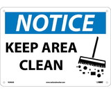 NMC N290 Notice Keep Area Clean Sign