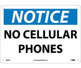 NMC N304 Notice No Cellular Phones Sign