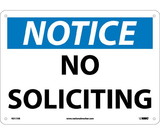 NMC N317 Notice No Soliciting Sign