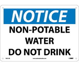 NMC N321 Notice Non-Potable Water Do Not Drink Sign
