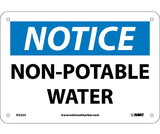NMC N322 Notice Non-Potable Water Sign