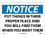 NMC 10" X 14" Vinyl Safety Identification Sign, Put Things In Their Proper.., Price/each